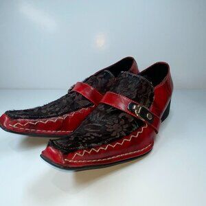 Men's Clevis Shoes  Red Size 42 = Size 9